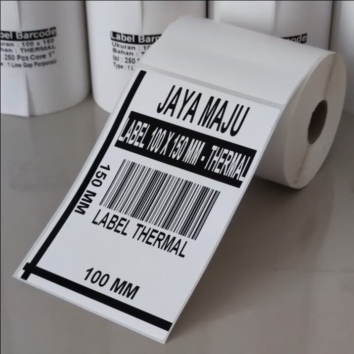 LABEL BARCODE THERMAL 100 X 150  100X150 LABEL THERMAL DIRECT THERMAL 100x150 100 x 150 isi 250Pcs