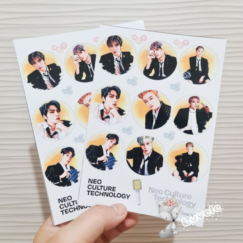 Stiker NCT U Let's Play Ball  Sticker Set A6 minimal 2 pcs (BACA DESKRIPSI)