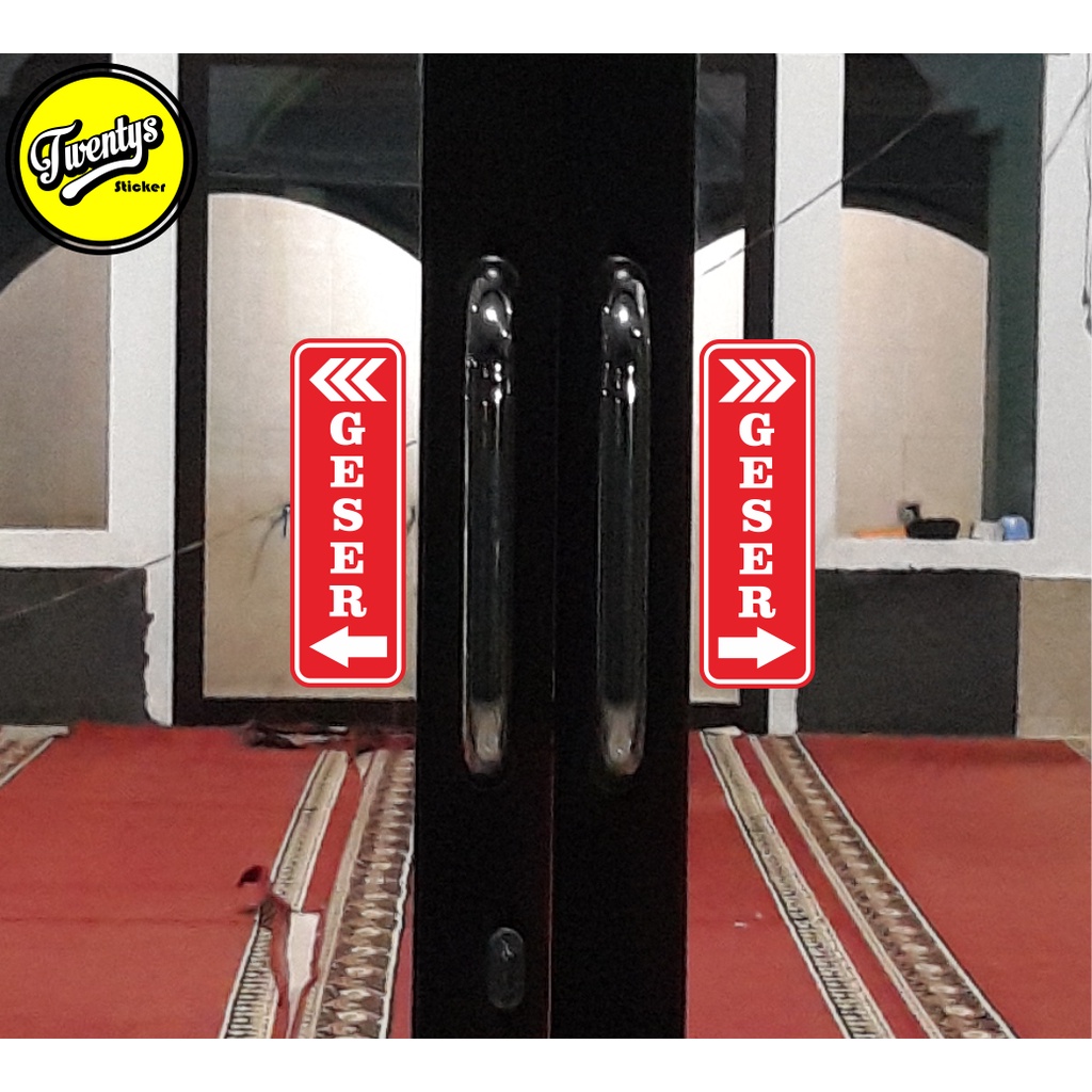 

STIKER PINTU GESER DORONG