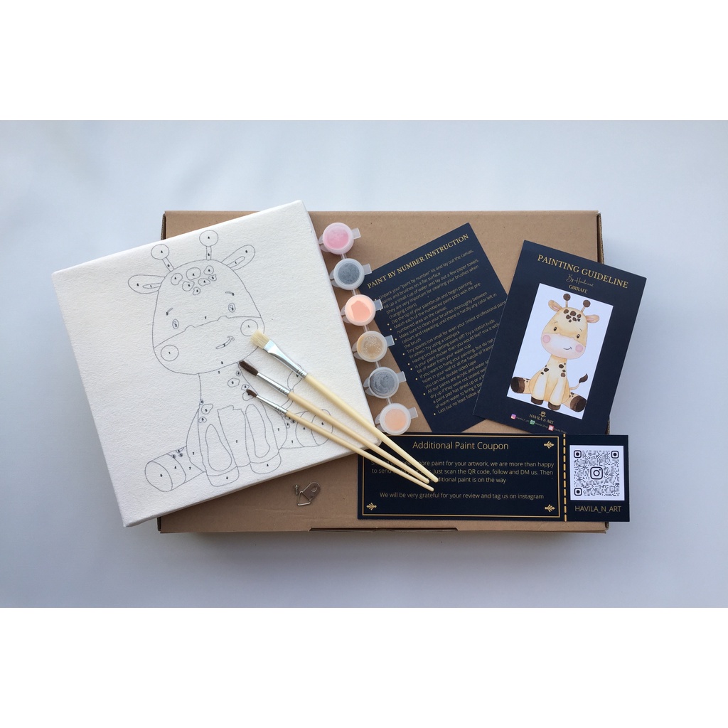 

Giraffe / Painting by number / Painting kit