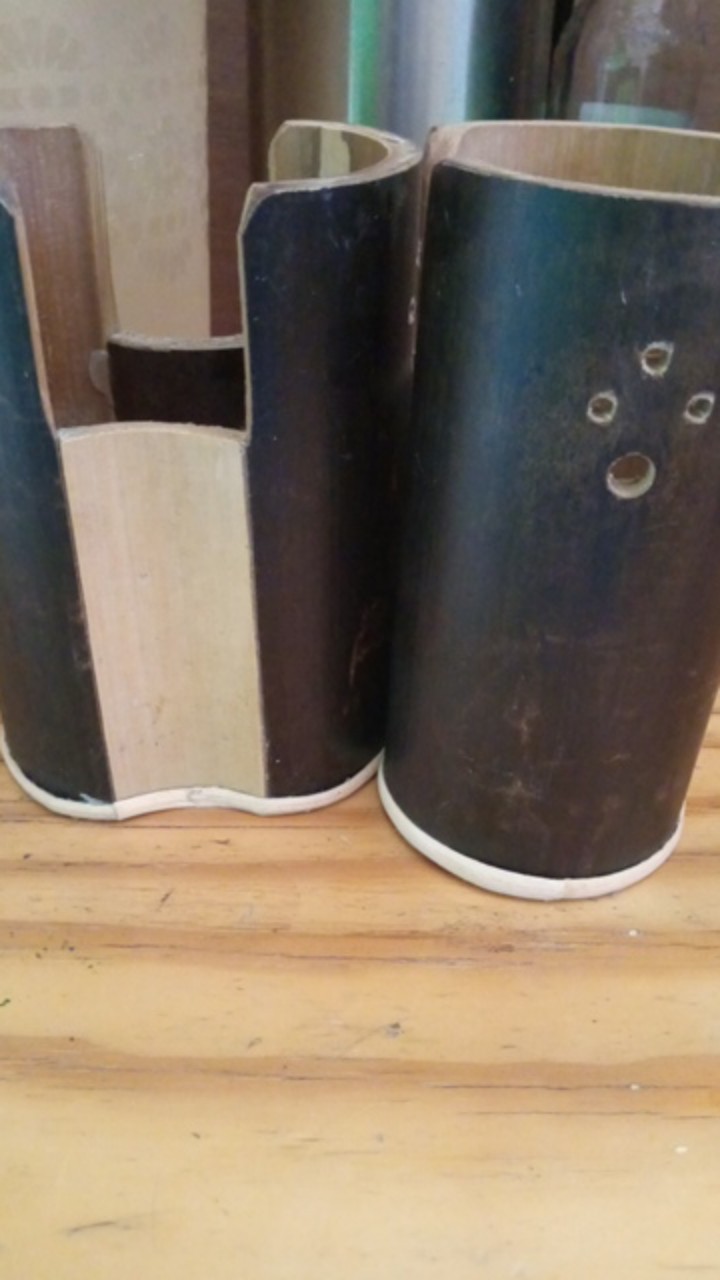 Tempat Sendok Garpu Dari Bambu Hitam Type Tsg.01