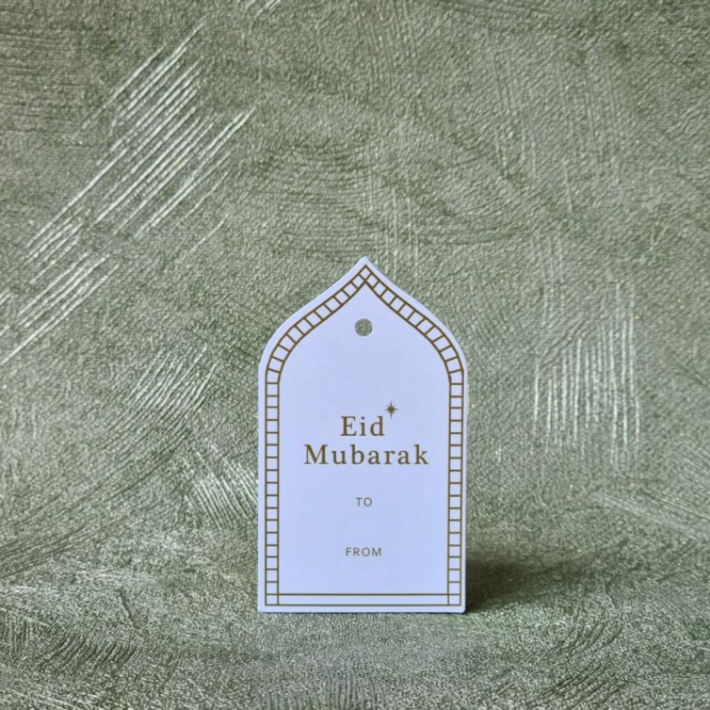 

Lebaran hang tag untuk hampers Eid Mubarak tag