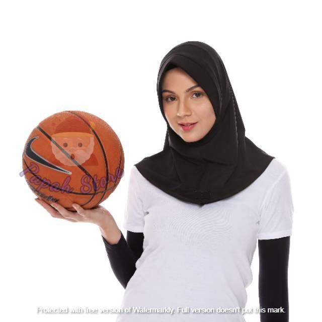 HIJAB SPORT JERSEY / JILBAB OLAHRAGA SEPEDA VOLLY BASKET ...