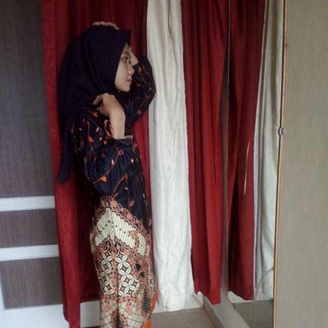 Tunik Batik Serut Genes Jelita Terlaris Tunic Navbor Yelbor Whitbor Creambor