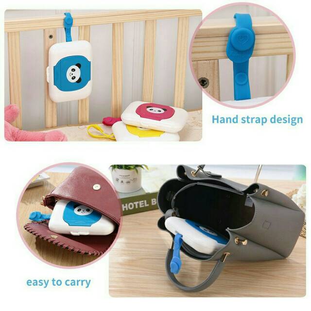 Tempat Tissue Traveling Portable Tissue Wipes Box Kotak Tissue Basah Tissue Kering Praktis