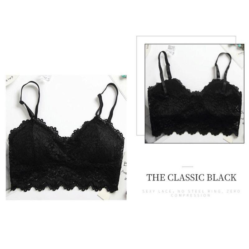 UNDR017 Hot Sale Bra Wanita Model Tanpa Kawat Dengan Bahan Halus Dan Hiasan Renda Sexy (70gr)-1