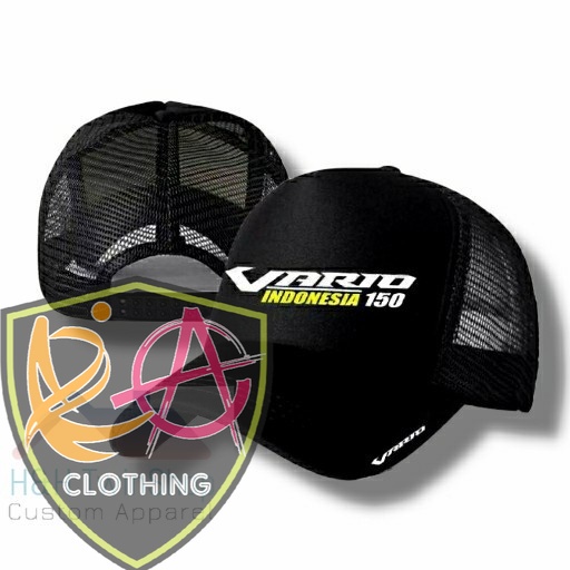 TOPI TRUCKER ( RINS MERCH ) TOPI HONDA VARIO 150 / TOPI TRUCKER TOPI JARING / COD TOPI PRIA KEREN TE