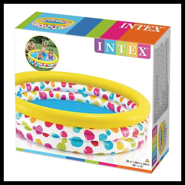 KOLAM RENANG ANAK JUMBO WILD GEOMETRY POOL 168 INTEX 58449 JUMBO