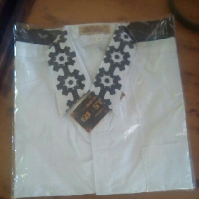 Bswart Batik Hrb026 Kenongo Hem Pendek Padi Pekalongan M L Xl Batik Pria Murah Modern Grosir Batik