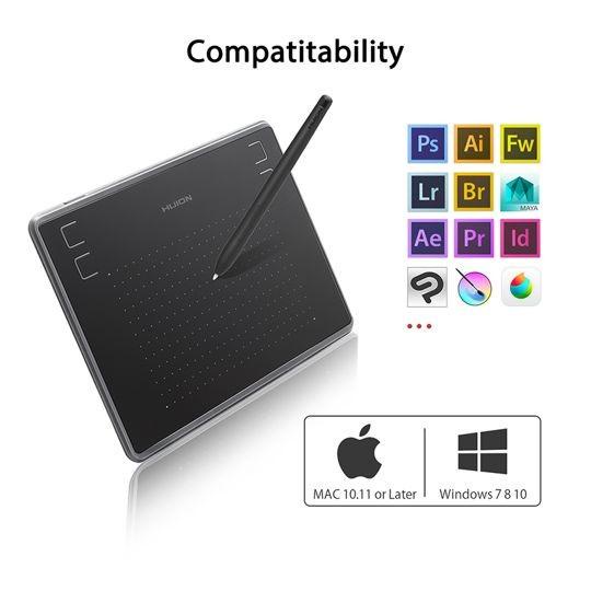 Huion H430P Graphic Drawing Pen Tablet Pentab Android alt H640P HS64