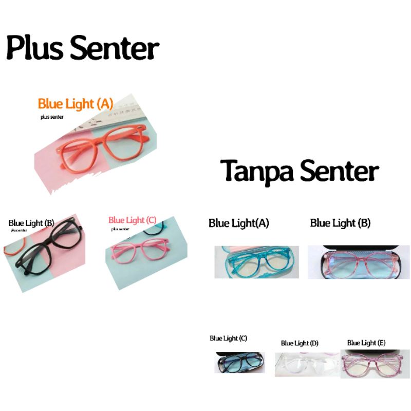 Kacamata blue light Tanpa Senter - Plus Senter Import