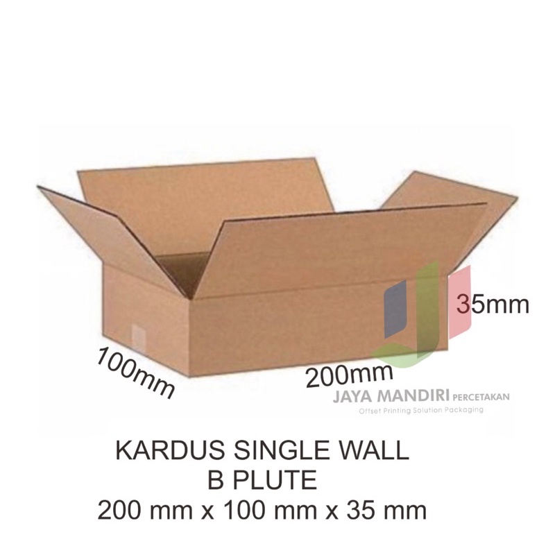 

paket isi 10pc Box Kardus packing 20x10x3.5/ dus baru polos/ corrugated box / karton