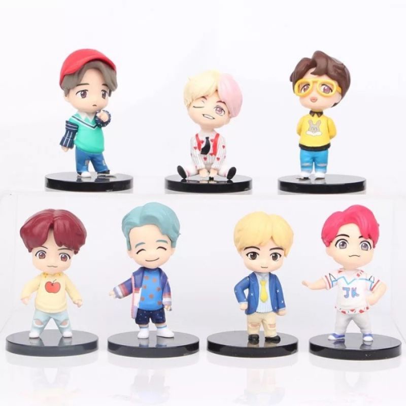 BTS TINY TAN / FIGURE BTS MINI FIGURE /BTS KPOP PAJANGAN MINIATUR