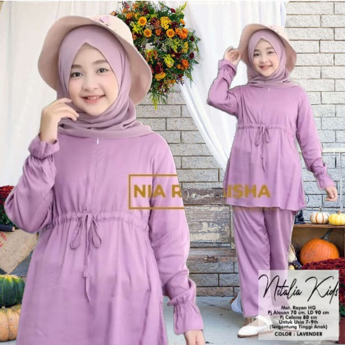 Baju Muslim Anak Perempuan Gamis Tunik Anak Perempuan 1-12 tahun