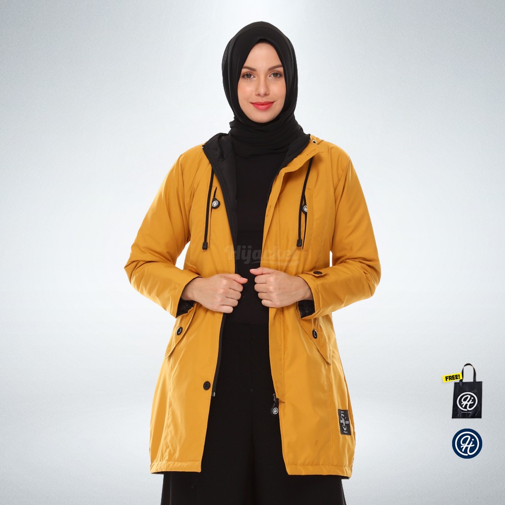 Hijacket® Ixora | Original | Jaket Parka Wanita Pastel Color-GOLDENROD