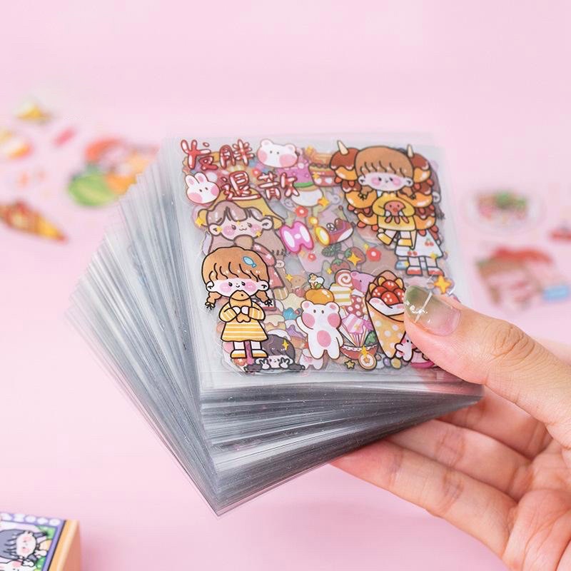 

Sticker DIY Diary Book Aesthetic Sticker Deco Stiker Tumblr Botol Hp Laptop Stiker 2D Plastik Lucu Sticker DIY Kekinian