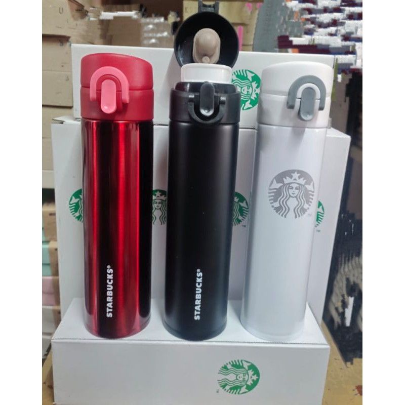 Botol Termos Air Tahan Panas Starbucks Slim