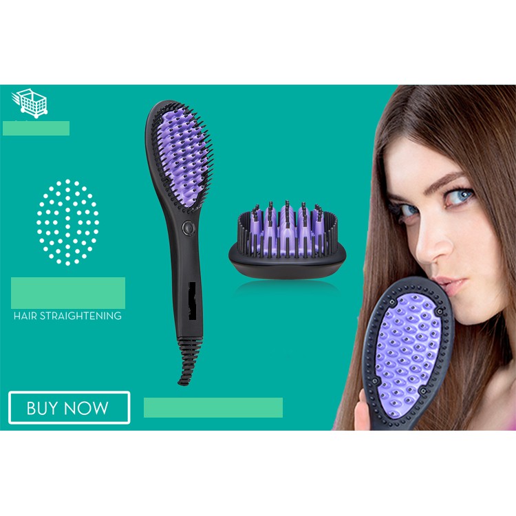 Dafni / Sisir Pelurus Rambut   / Hair Straightening Ceramic Brush