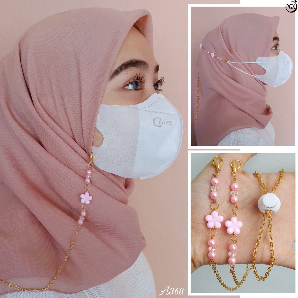 PGX Strap Masker 2in1 Konektor Headloop Tali Masker Kalung Masker Rantai Aksesoris Fashion - A368