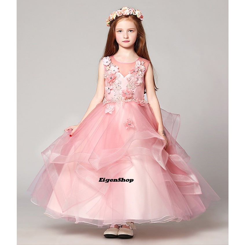 A1612004 Gaun Pesta Anak Gaun Pengantin Anak Dress Anak