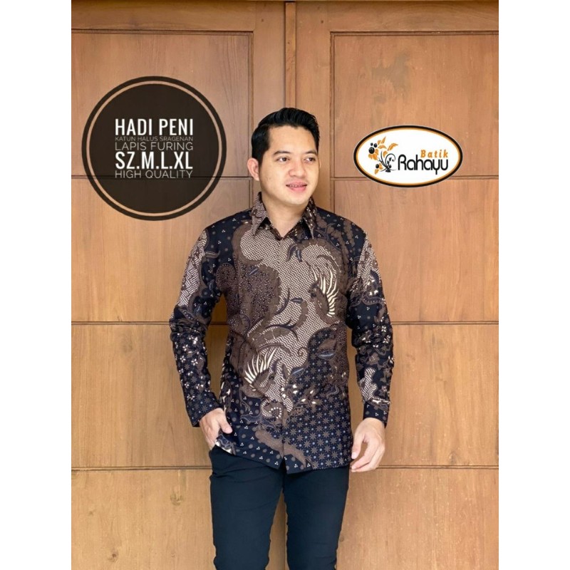 Batik Pria HADI PENI Full Furing Katun Halus Size M-XXL High Quality