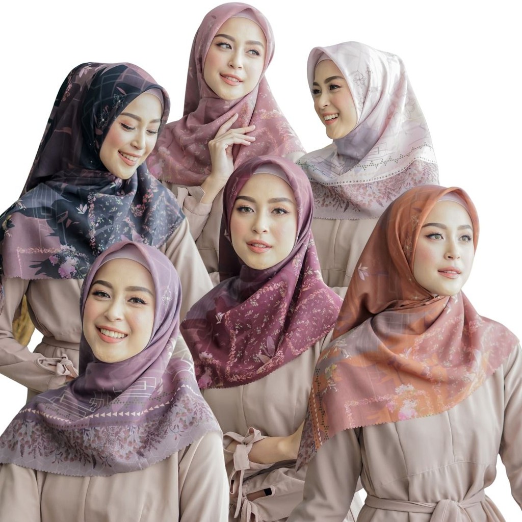 Hijabwanitacantik - Alkana Scarf Hijab Segi Empat Premium  