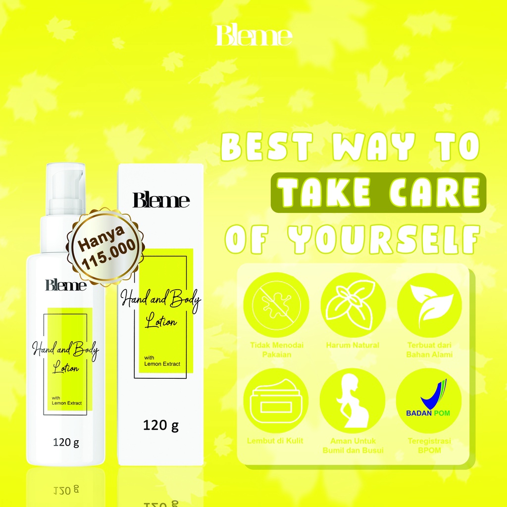 Bleme ASLI MURAH  Body Lotion Asli Whitening BPOM  |Bleme Hand and Body Lotion Whitening BPOM 100% RESMI ORIGINA