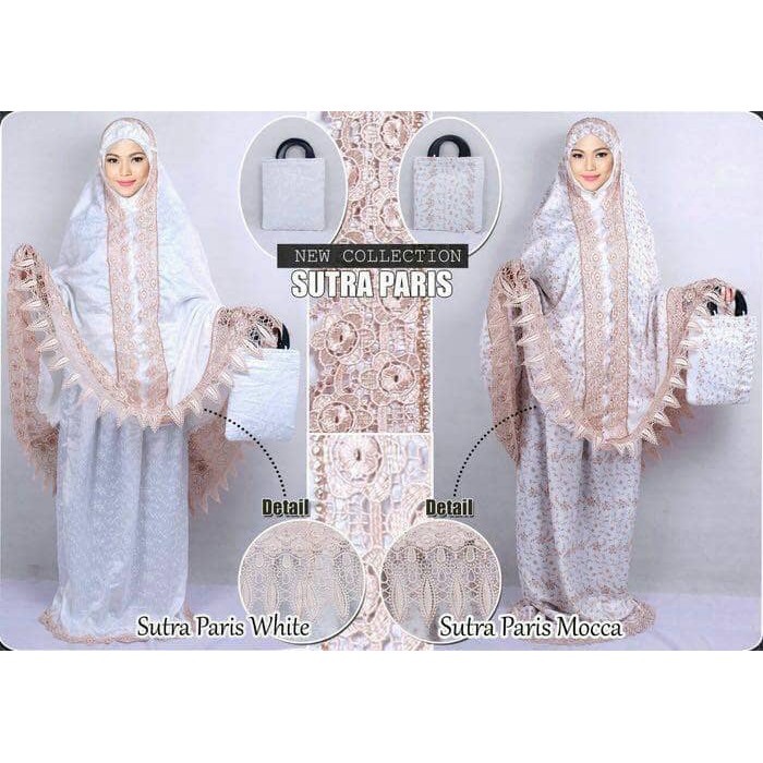 mukena Prada Renda Padi KD Milo swarosky