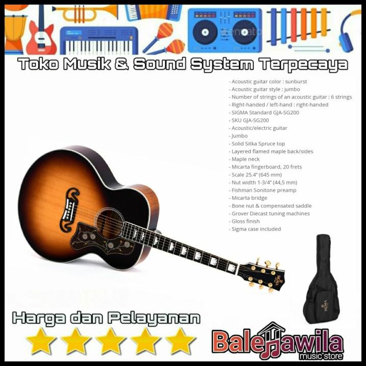 Gitar Sigma Gja-Sg200 Guitar Sigma Gja Sg200