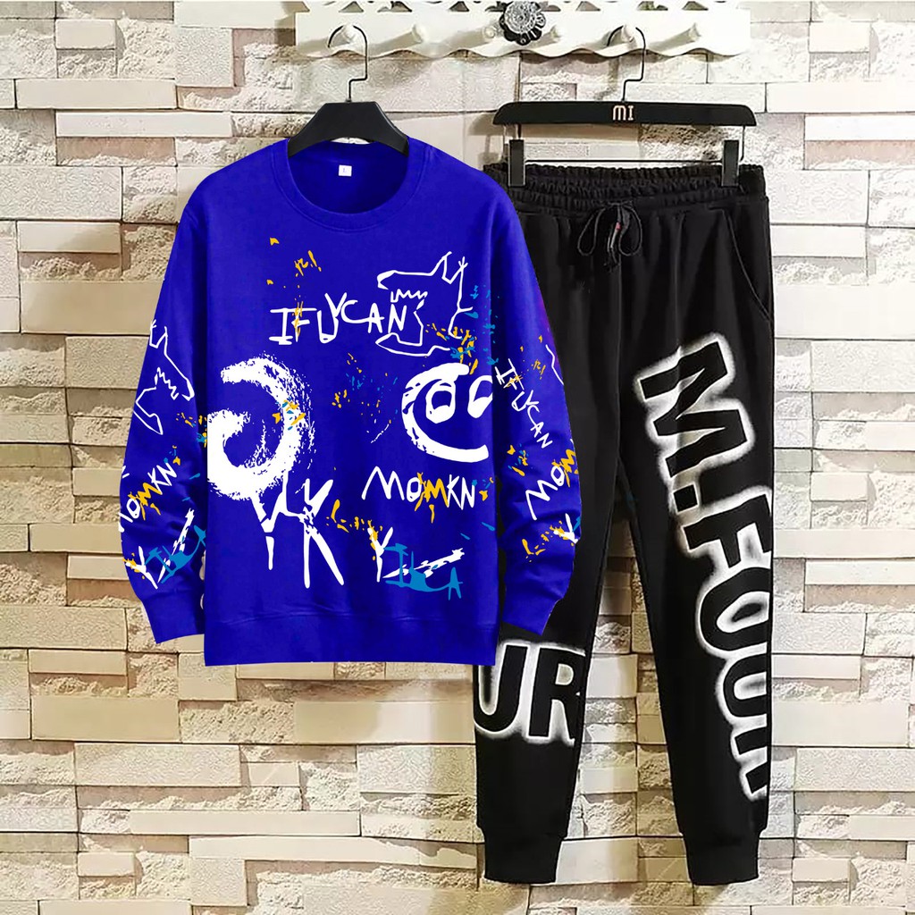 AMOSJKT28.SETELAN IFUCAN/SETELAN BAJU SWETER DAN JOGGER/SETELAN 1SET/SETELAN DEWASA