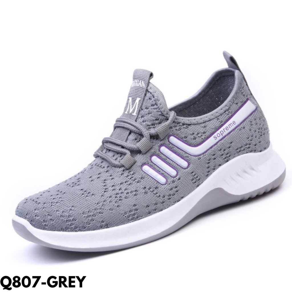 SEPATU SNEAKERS WANITA IMPORT OLAHRAGA KANVAS LEMBUT BREATHABLE KEKINIAN Q807