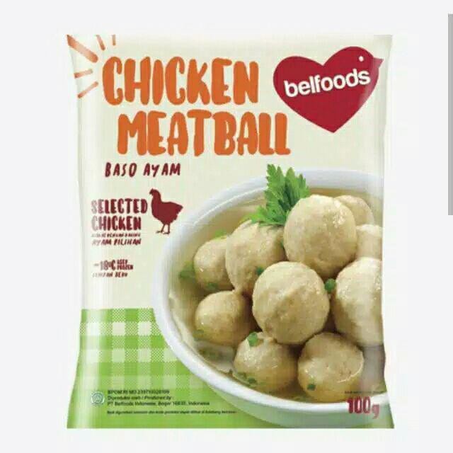 Bakso Ayam Kuah Favorite Belfoods 100gr / Bellfods Chicken Meatball