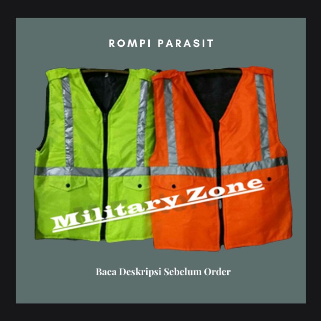 BAJU ROMPI PARASIT PARKIR TOURING PROYEK SECURITY SATPAM KEAMANAN POLOS MOTOR TACTICAL