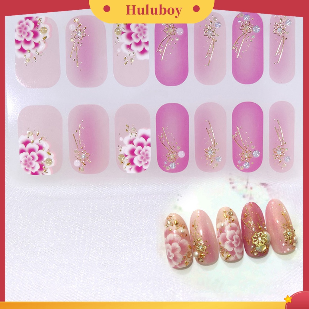 Huluboy Huluboy♡ Patch Stiker Kuku Desain Beragam Untuk Dekorasi Nail Art