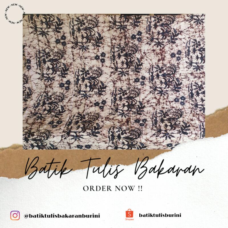 KAIN BATIK TULIS BAKARAN FULL TULIS "MOTIF MINA TANI KLASIK"