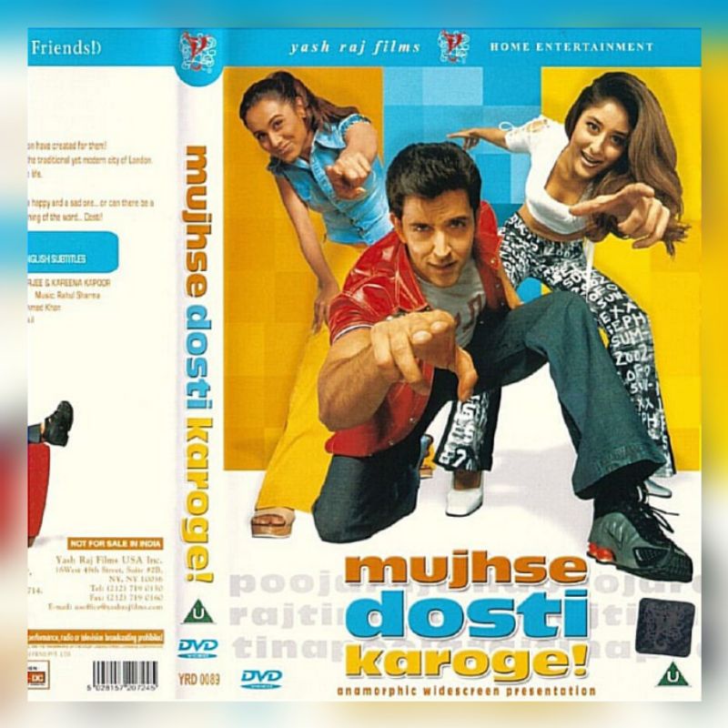KASET FILM MUJHSE DOSTI KAROGE FULL SAMPAI TAMAT TEKS INDONESIA - KASET FILM INDIA LAMA - PILEM DRAM