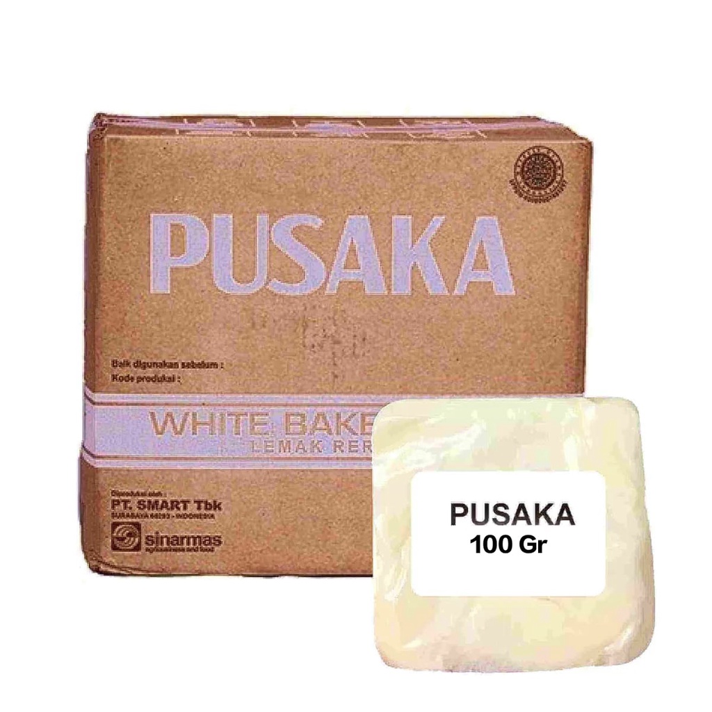 

100gr Mentega Putih Pusaka White Baker's Fat Repack