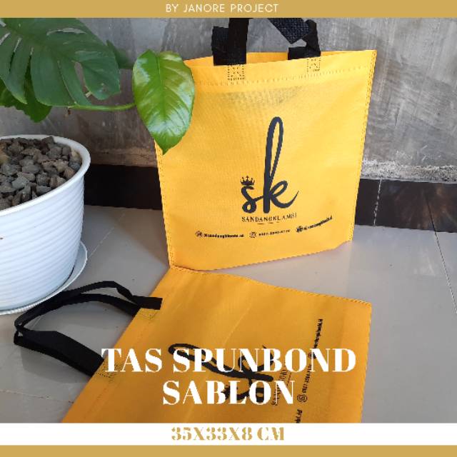 

Tas spunbond sablon | tas packaging | bahan tebal | sablon tebal
