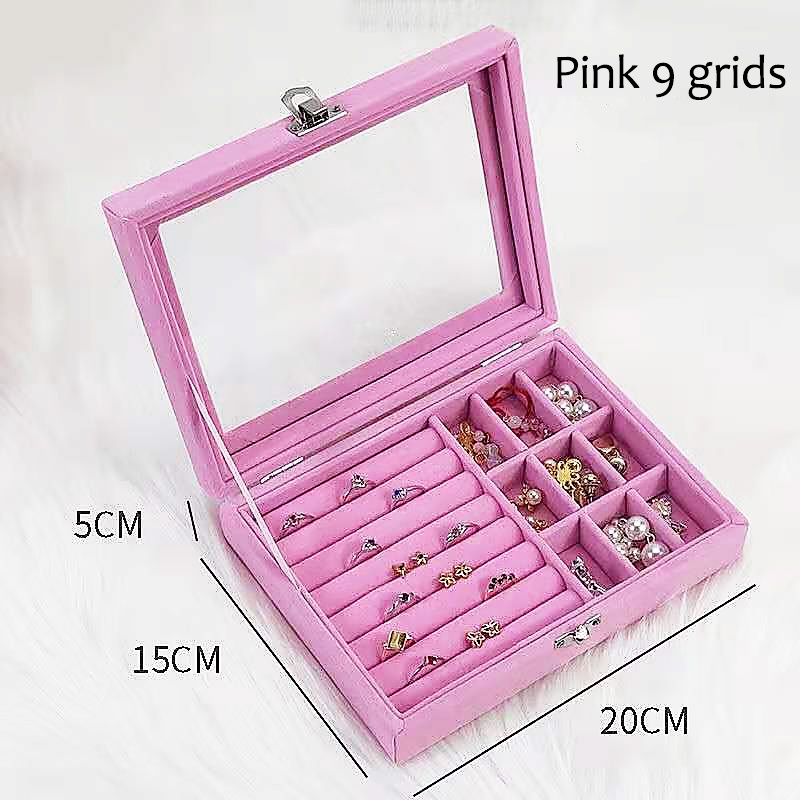 KOTAK PENYIMPANAN PERHIASAN JEWELRY BOX ANTING KALUNG CINCIN AKSESORIS MINI TRAVEL PORTABEL