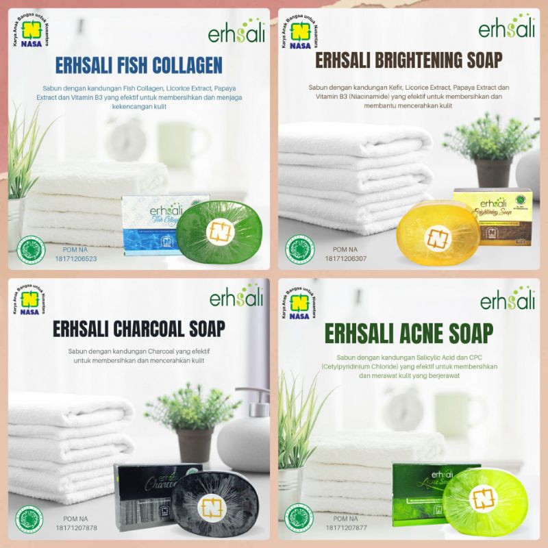 ERHSALI SOAP SABUN PERAWATAN WAJAH NASA
