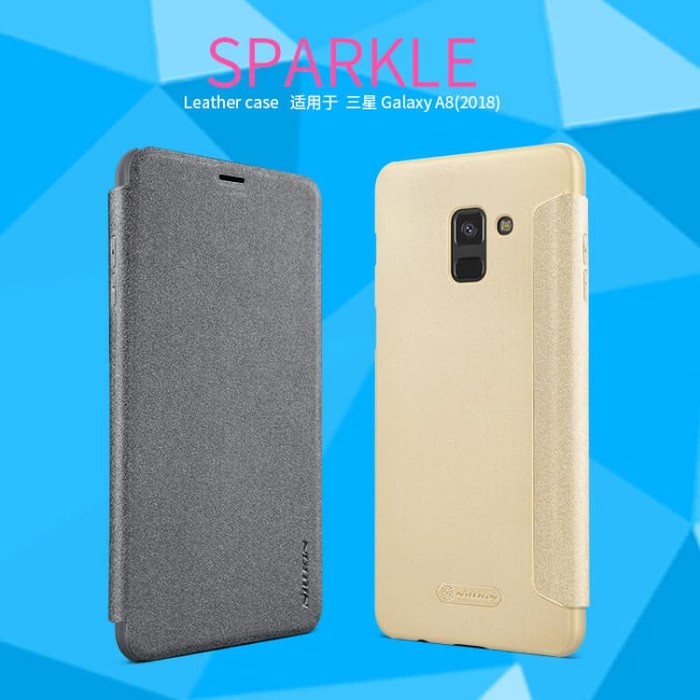 SAMSUNG Galaxy A8 2018 Flip Cover NILLKIN SPARKLE Case