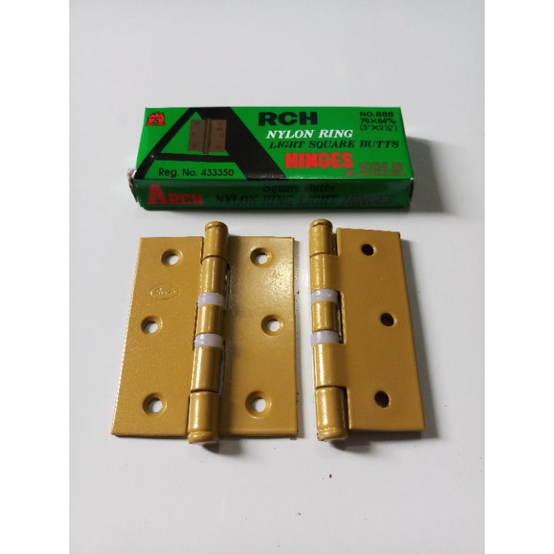 Engsel Nylon ARCH Asli 3inci Gold Pintu Aluminium Jendela Kupu-kupu