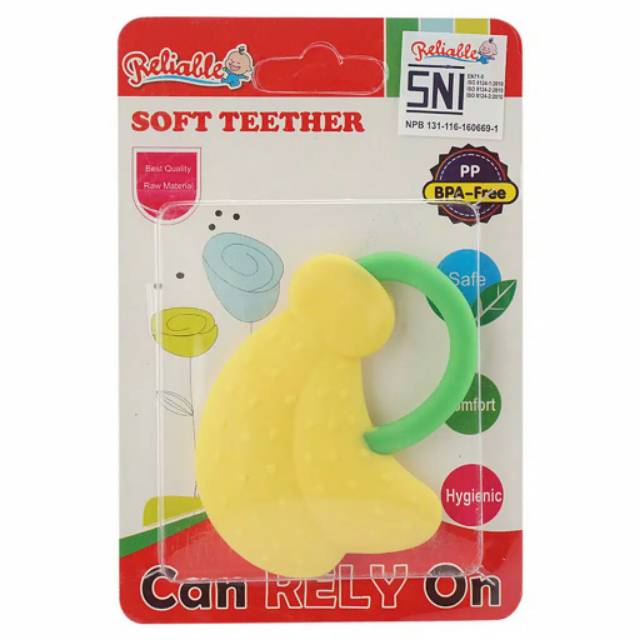 Silicon Teether mainan gigitan bayi SNI BPA-FREE S1