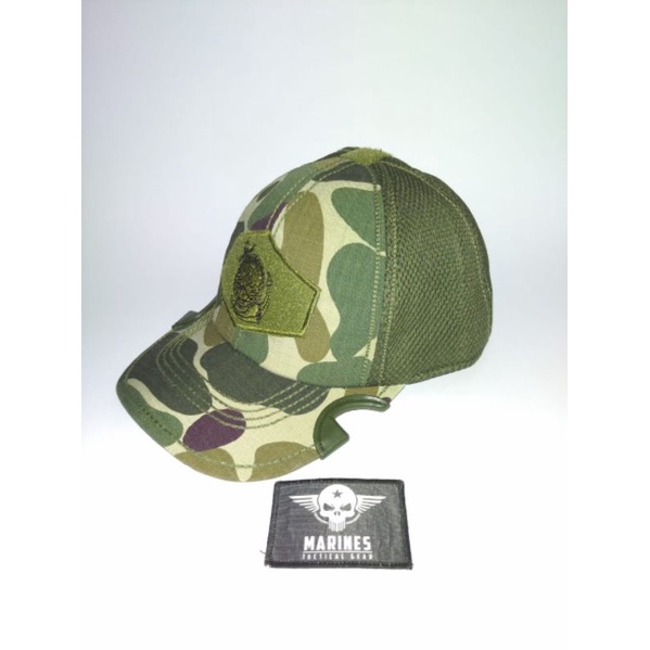 Topi Coak Tactical Logo Marinir Motif Doreng KKO
