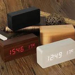  CODE COR952 JAM  KAYU  DIGITAL LARGE LED  WOOD CLOCK 