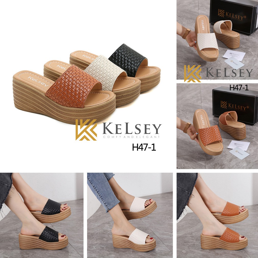 KELSEY ANGEL WEDGES SANDAL H47-1