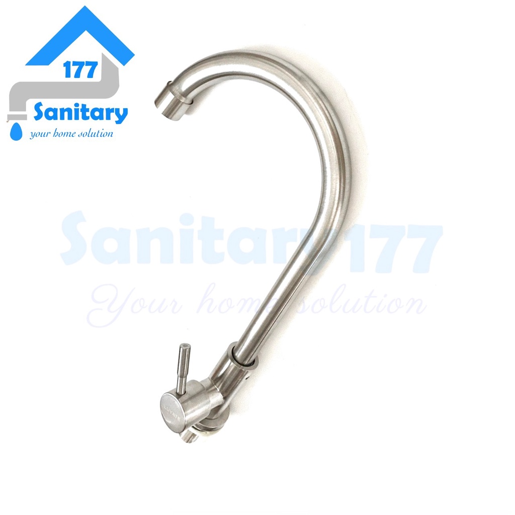 Kran sink Stainless 304 Angsa Tanam ENgkol FV19-Keran Air wastafel cuci piring minimalis tanam dapur sus304 Meja stenlis Minimalis Murah /G44