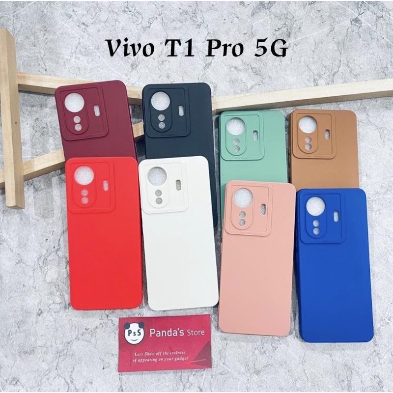 Softcase Pro Camera Vivo T1 Pro 5G Candy Case Full Color 3D Silikon TPU