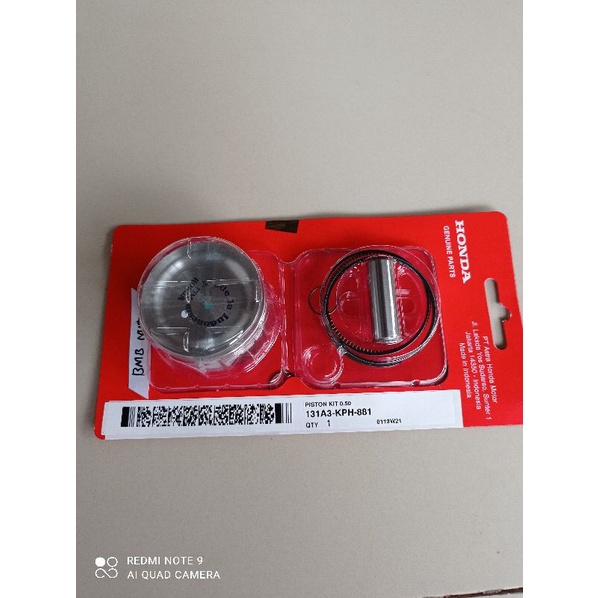 Paket Ring Seher Piston Set Khrisma Supra x 125.KPH Original