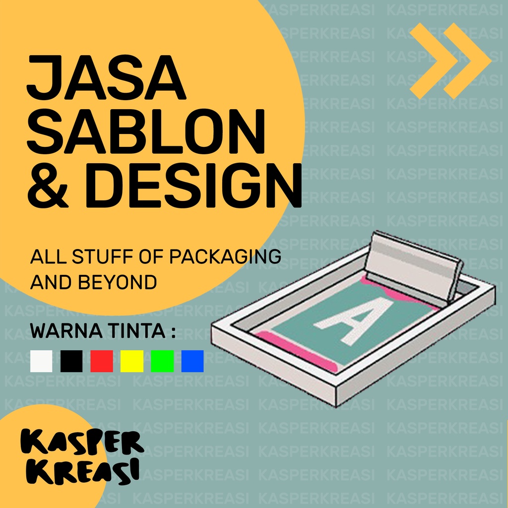 JASA SABLON & DESIGN / SABLON KEMASAN PLASTIK / DESIGN LOGO